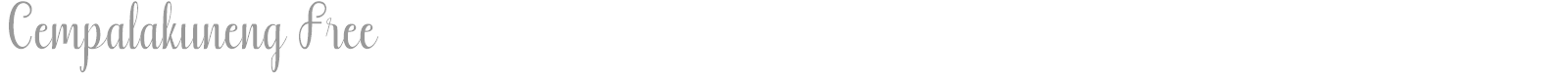 Cempalakuneng font preview